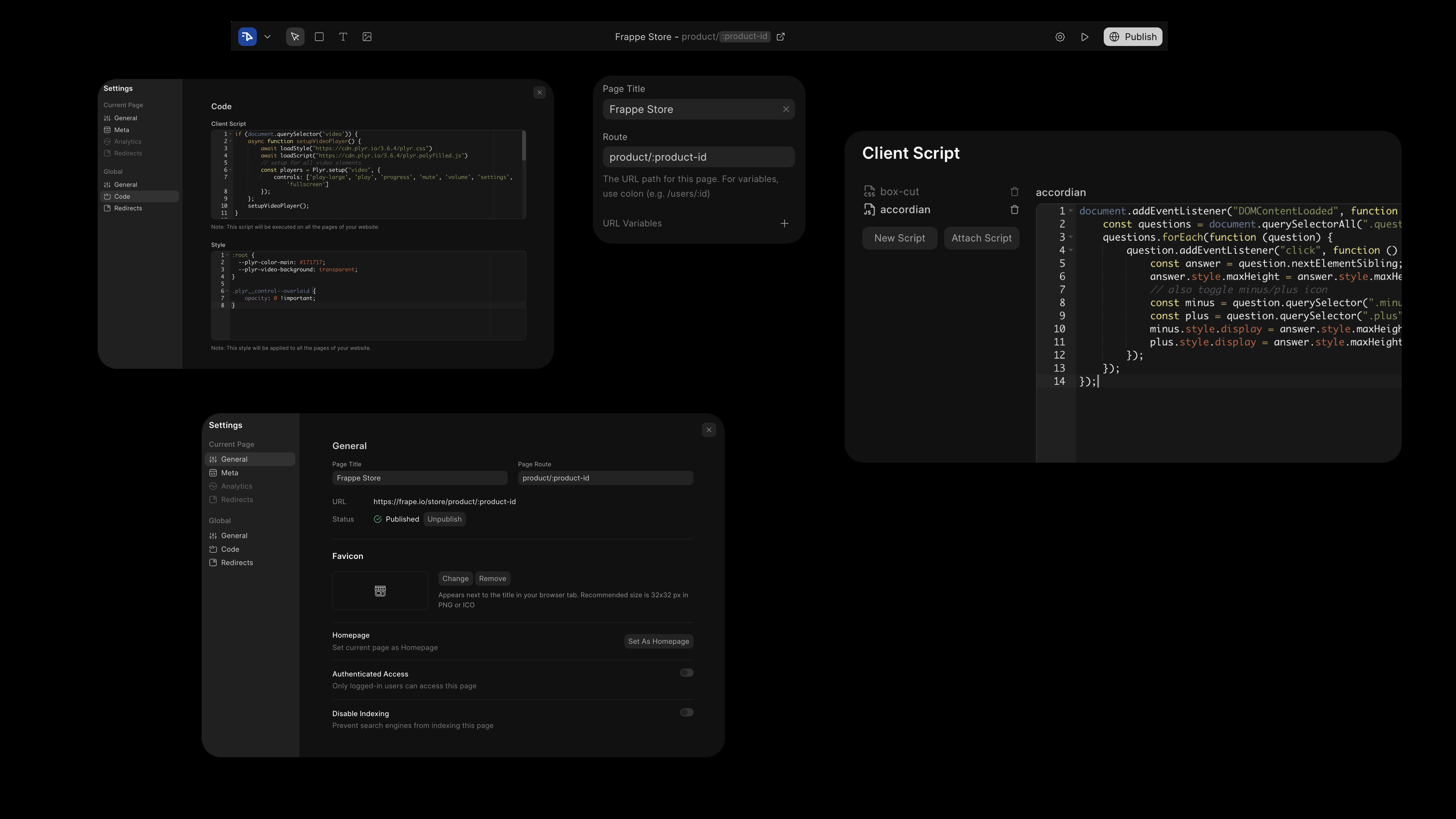 Slide showing new feature summary for Frappe Builder