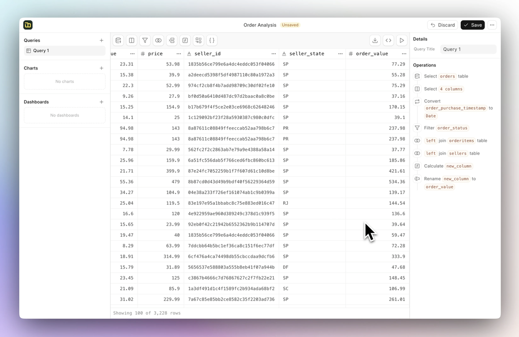 Screenshot of Insights v3 Workbook feature